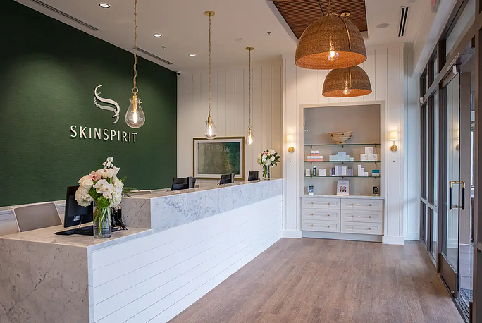 The reception area at SkinSpirit Scottsdale.